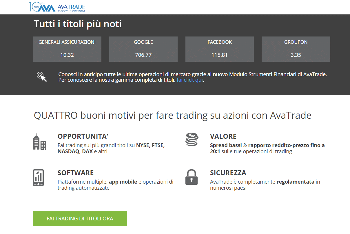 programmi per trading