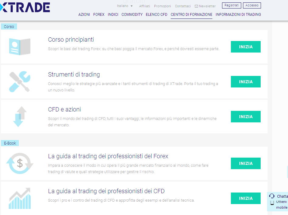 centro di formazione xtrade