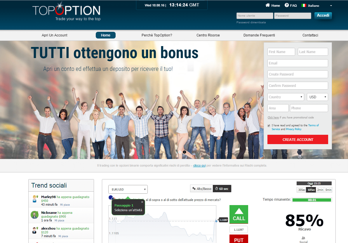Broker topoption
