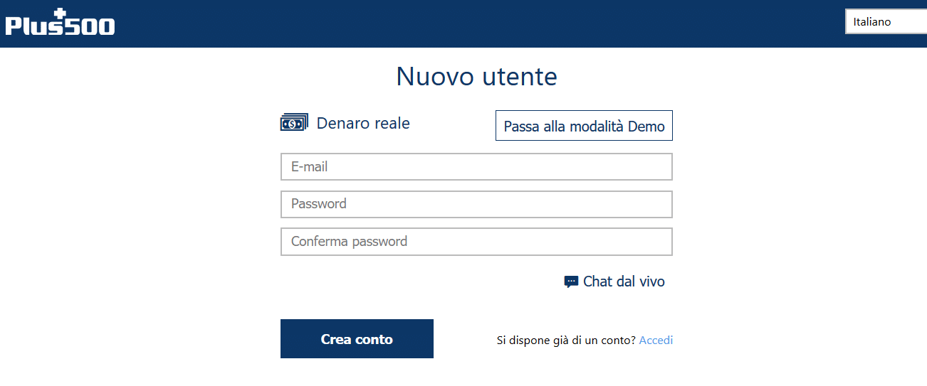 conto online broker conto reale broker