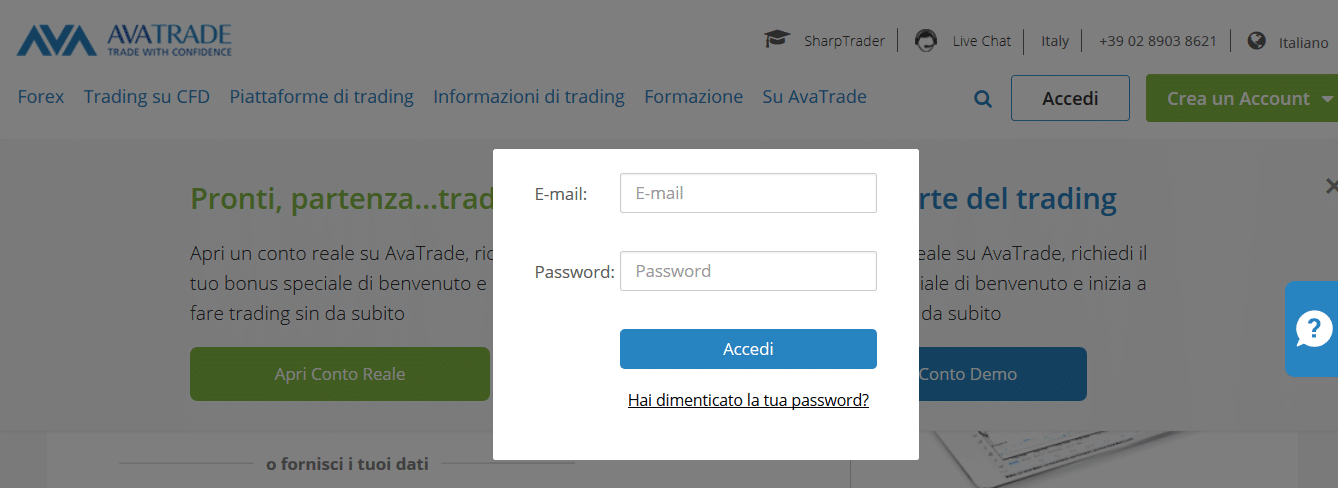 accesso conto online accesso conto