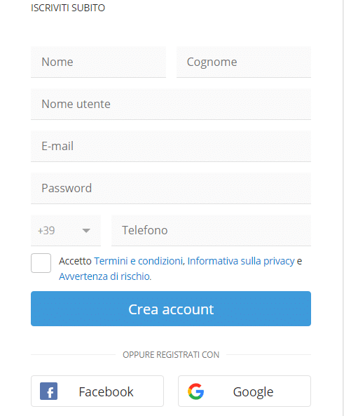 conto etoro