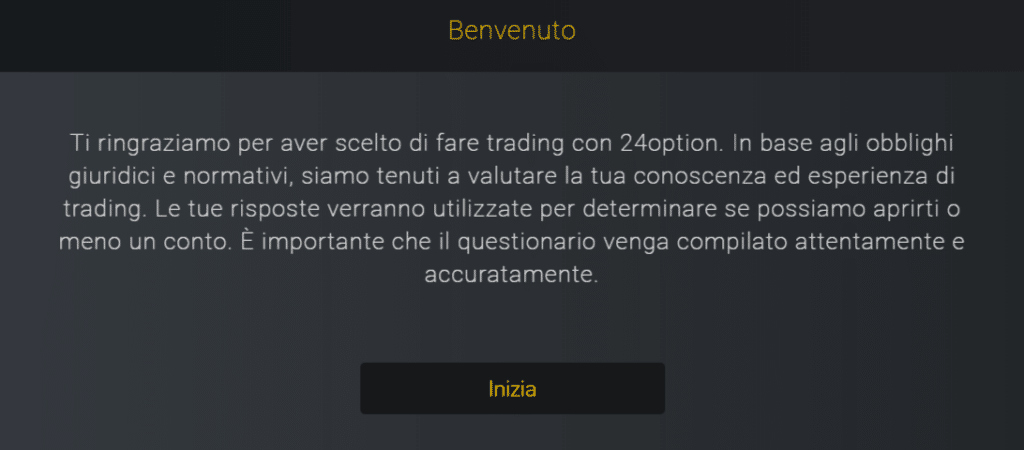 verifica conoscenze 24option