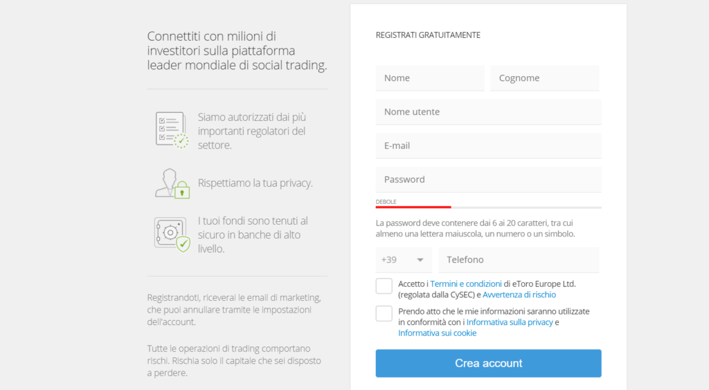 conto demo etoro etoro account demo