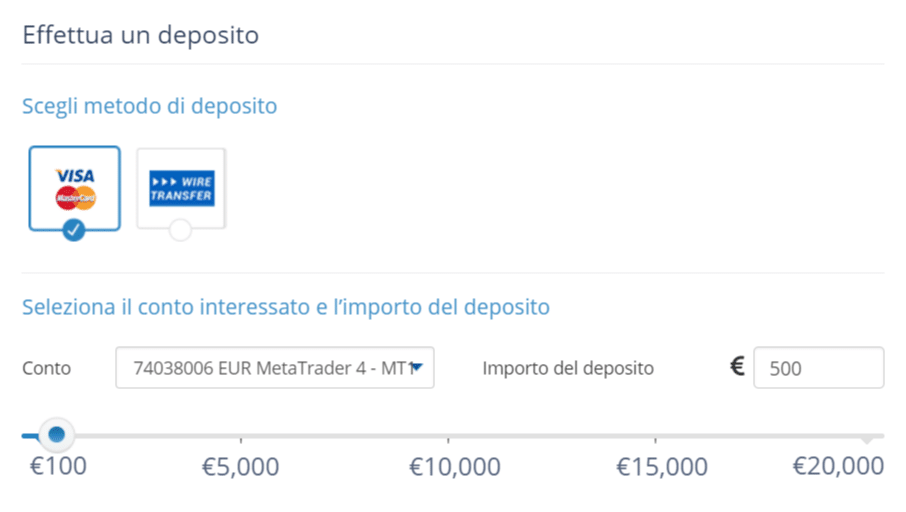 primo deposito avatrade