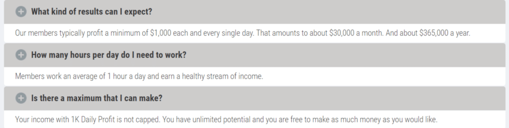 1k daily profit opinioni negative