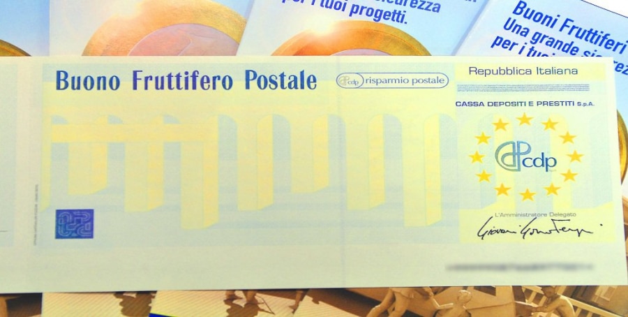 Immagine di un buono fruttifero postale