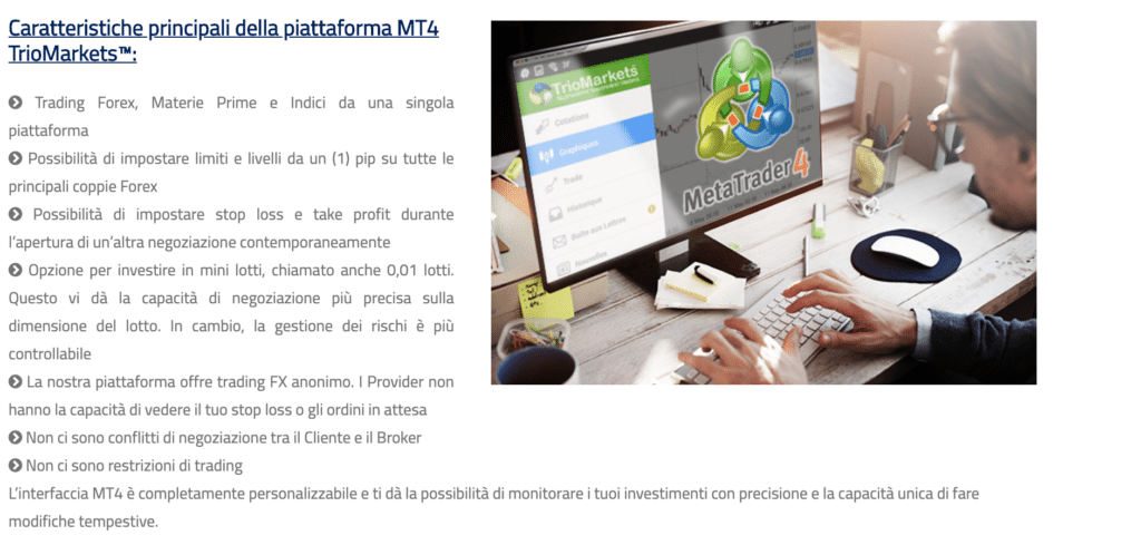 triomarkets offre metatrader