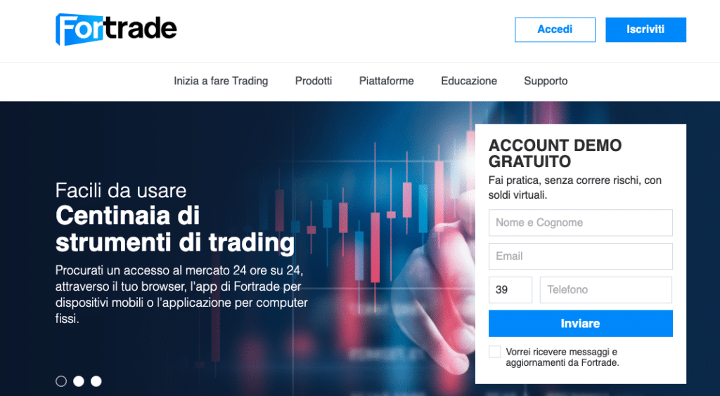 Il sito ufficiale del broker ForTrade - broker sicuro o è una truffa?