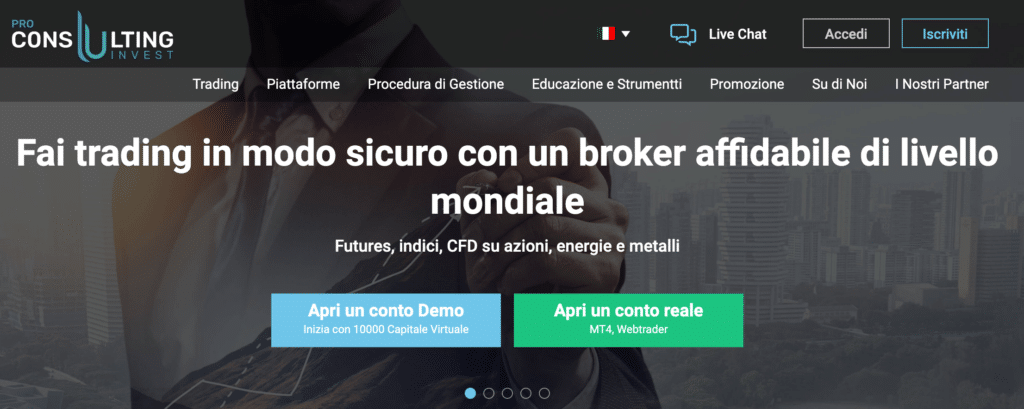 Pro consulting invest è una società seria o truffaldina? leggi qui la nostra recensione - opinioni e considerazioni by migliorbrokerforex.net