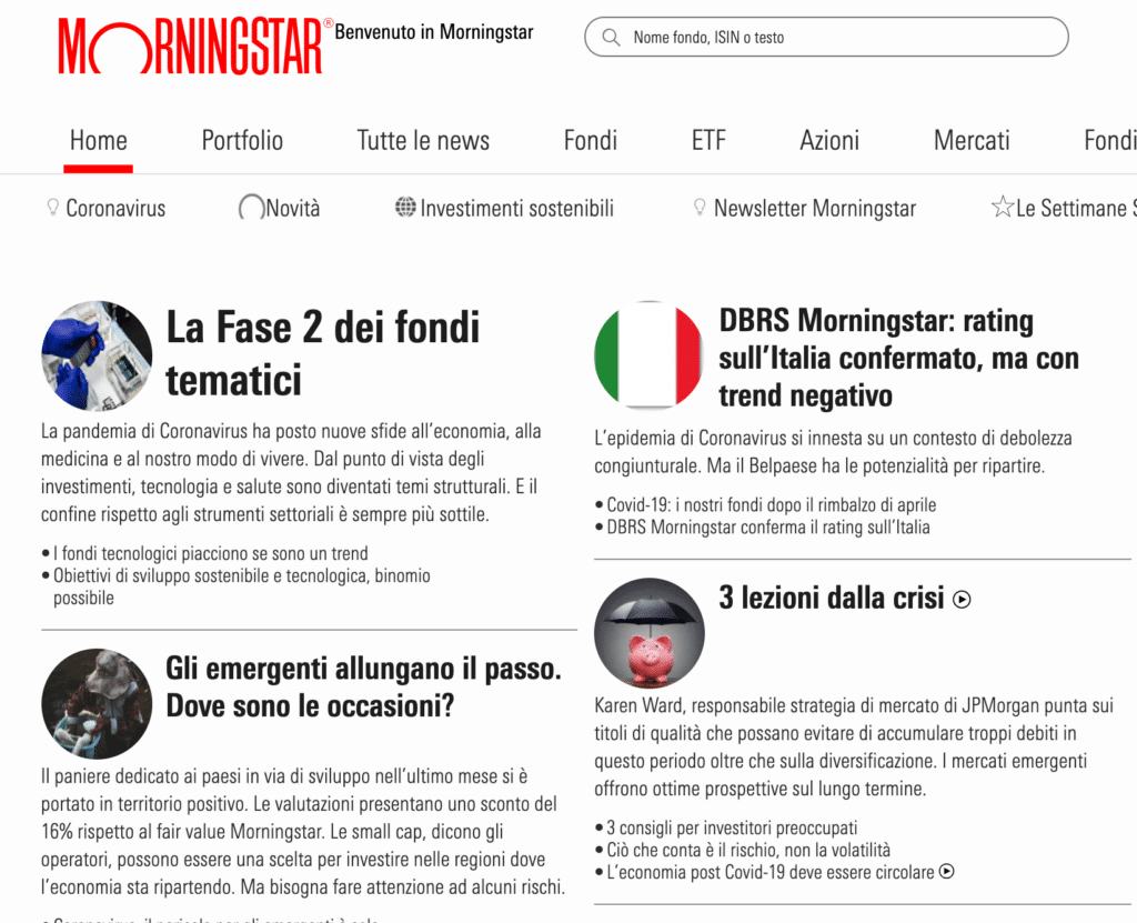 Nella guida di oggi trovi gli approfondimenti per gli strumenti di analisi di Morningstar