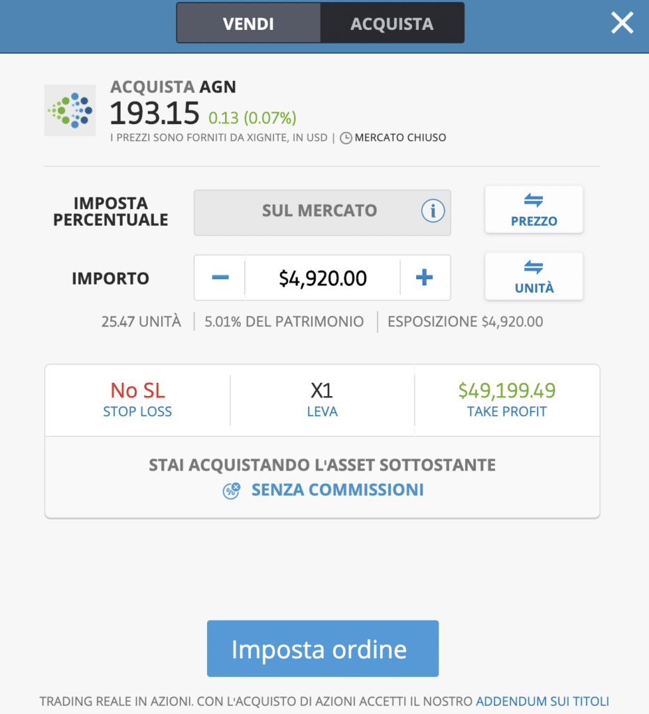 Come comprare azioni di Allergan dirette su eToro