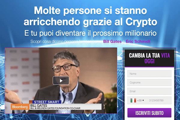 Crypto Boom Homepage - screenshot a cura di MigliorBrokerForex.net