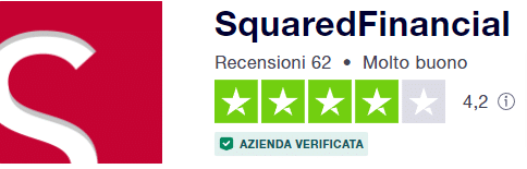 recensioni verificate del broker SquaredFinancial sul sito di Trustpilot