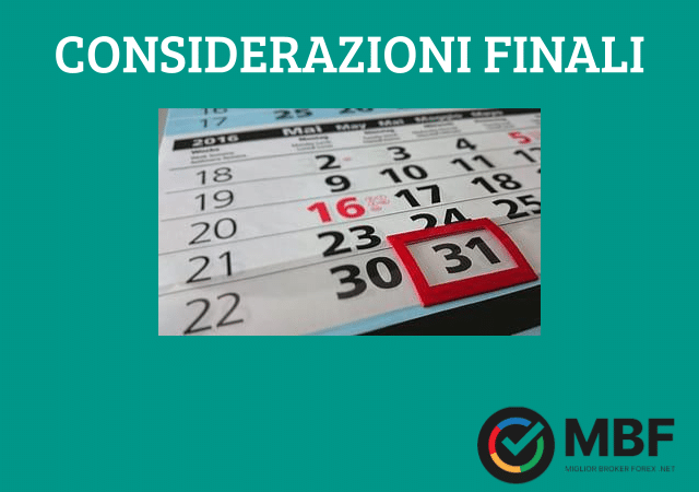 Conclusioni a cura di MiglioriBrokerForex.Net