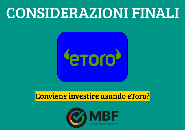 Considerazioni finali su eToro