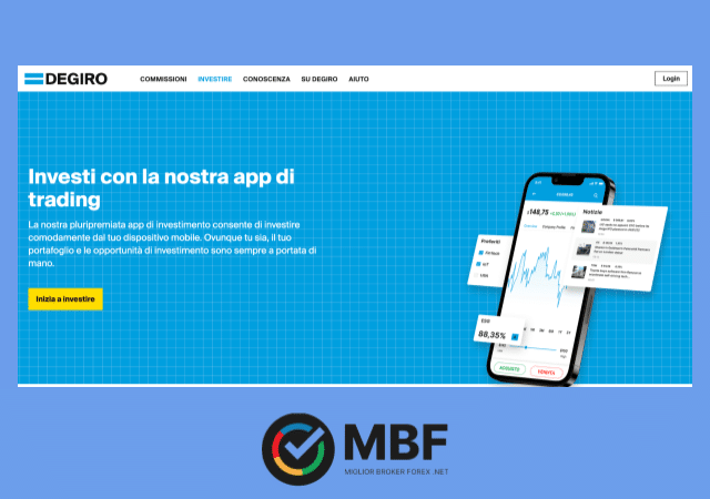 Trading online tramite app mobile con DEGIRO