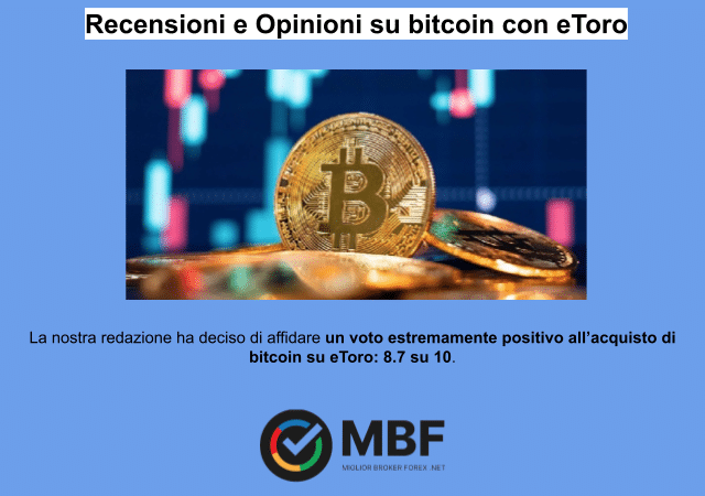 Opinioni su Bitcoin con eToro